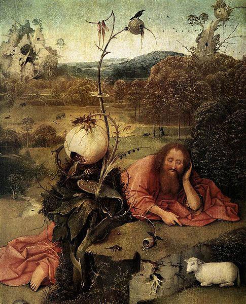 Hieronymus Bosch Saint John the Baptist oil painting image